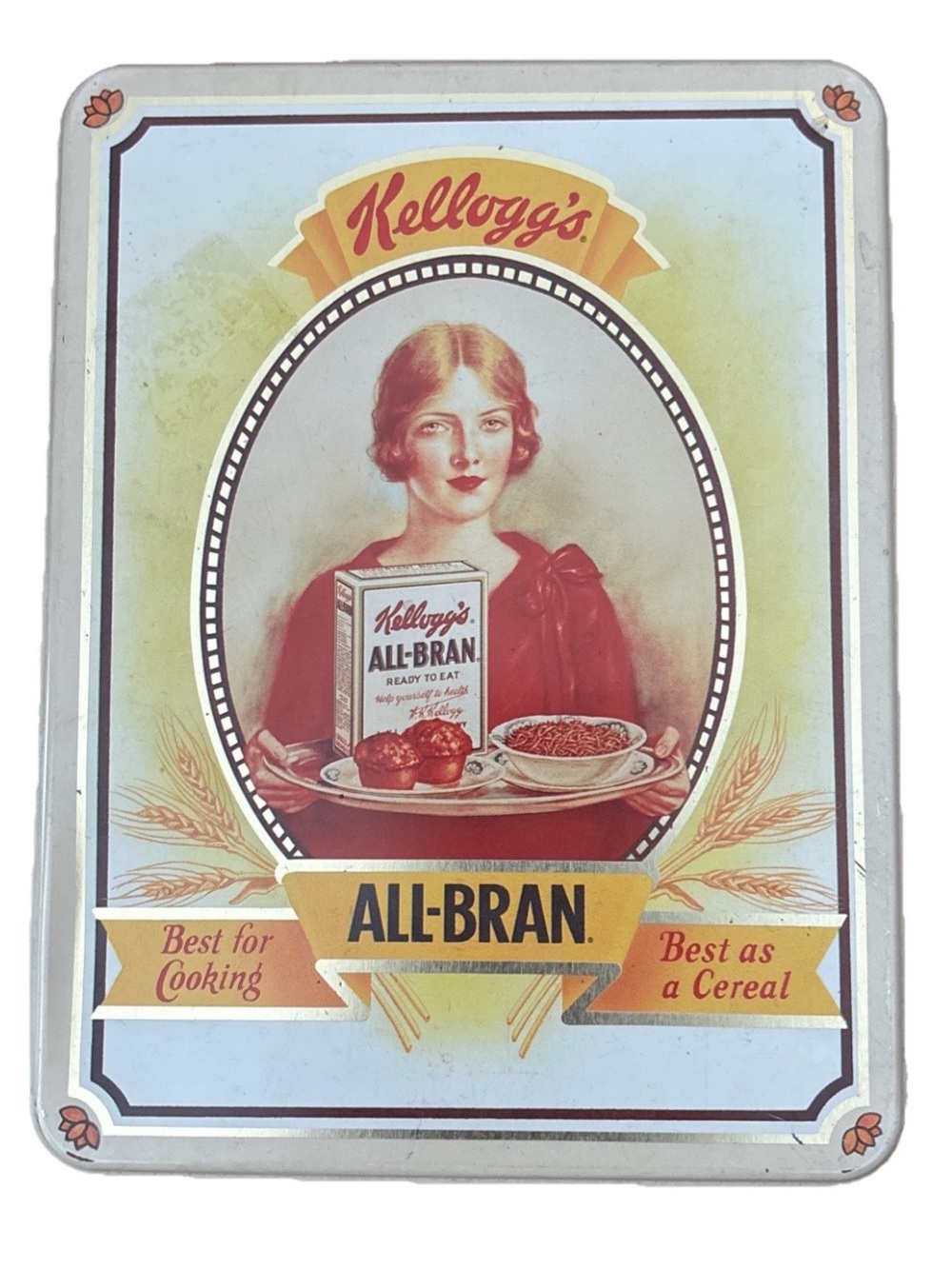 Vintage-style collectible tin for Kellogg's All-Bran 1991 75th Anniversary